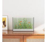 vidaXL Aquarium en verre rectangulaire 40x25x25 cm Blanc – Robuste, bords doux
