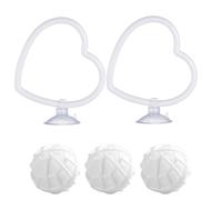 Aquarium Betta Trainer - Anneaux de jeu compacts - Kit d'équipement pour les activités de natation - Objet d'exercice pour interagir avec les poissons - Ponceuse montée à ventouse avec commande de