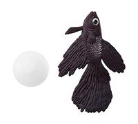 Aquarium Bol De Natation en Silicone pour Poisson Or Betta Artificielle Drôle Réaliste en Silicone Décoration Ornements pour Fish Tank (Couleur Betta Brun)