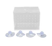 Aquarium Breeder Box | High Clarity Acrylic Fish Hatchery & Isolation Tank with Suction Cups | Secure Nursery for Young Fish/Shrimp/Clownfish (9 * 6 * 7CM)