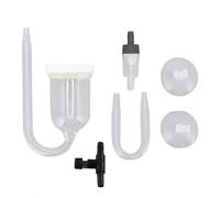 Aquarium Bubble Diffuser | Non - Clogging Glass Oxygen Stone for Fish Tank Oxygen / CO2 | Transparent Diffuser with Suction Cups