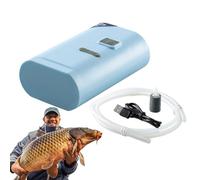 Aquarium Bubbler, Usb Air Pump, 2,36 x 3,74 Inches Size Portable Quiet Adjustable Aerator, Portable Water Pump for Reptiles Hydroponics Pond Aquaculture Shrimp, White