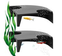 Aquarium Cave - 2Piece Small Corner Decorative Landscaping Habitat Ornament