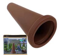 Aquarium Cave de frai | Élément de structure décorative pour ornements d'aquarium avec seau d'élevage de cônes en céramique et d'argile | Discus Angelfish Cichlidés Cerami