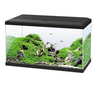 Ciano, Aquarium 60 Noir, pour Poissons, Équipé d'un Filtre, Consommables, LED et Chauffage, 58L, Emballage Renforcé pour Envoi Web