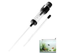 Aquarium Cleaner Pump, Manual Gravel Vacuum, Suction Waste Remover, 4x16cm, for Saltwater, Betta, Turtle, Shrimp, Reef, Pond Tank Maintenance Instructions Seamless Setup