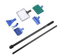 Aquarium Cleaning Tools - Telescopic Handle Accent, Fish Tank Tool with Classic Look, Resin Layer with Durable Build, Set Styling Compact Feature, Pet Supplies for Turtles, Reptile, Betta, Terrarium,