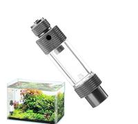 Aquarium Co2 Check Valve, Diffuser Regulator, 4.5x2.2x8.5cm/1.77x0.87x3.35 inches Air Pump Accessory, Efficient Plant Cultivation, Fish Tank Enhancement PP, Alloy
