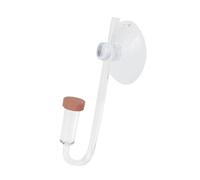 Aquarium CO2 Diffuseur efficace du compteur de bulles d'atomiseur en céramique, aide à la croissance des plantes, y compris des bulles de CO2, structure stable, avec ventouse pour fixation