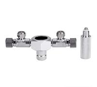 Aquarium CO2 Splitter Valve en Acier Inoxydable Aquarium CO2 Distributor Distributeur Multiple Voies Aquarium CO2 Splitter Needle Valve(#2)