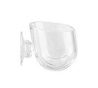 Aquarium Cone Red Feeder Transparent Acrylique Réservoir De Poissons Eau Salée Shrimp Feeder Crystal Glass Plant Feeding Tasse À Verre Rouge Porte-conteneur Nourrissant