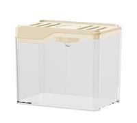 Aquarium de bureau carré créatif avec lumières, aquarium compact, facile à déplacer et à transporter, habitat confortable, 12 cm, pour décoration de chambre