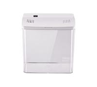 Aquarium de bureau - Petit aquarium de 22,1 cm avec filtre, habitat en polycarbonate transparent pour crevettes, tortues, grenouilles, décoration d'intérieur, centre de table, espace de vie, vie