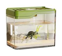 Aquarium de bureau - PP + PC 12 x 8 x 10 cm | Aquarium en nanocristal | Aquarium Betta | Mini kit de démarrage pour aquarium | Réservoirs de poissons résistants avec trou d'aération | Bol décoratif