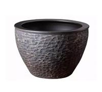Aquarium de jardin en céramique - Réservoir d'eau de lotus - Nénuphar - Aquarium en imitation pierre - Aquarium en verre (42 cm)