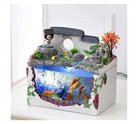 Aquarium de table pour aquarium et bureau - Décoration d'intérieur - Fontaine de décoration en cascade - Feng Shui - Bonne chance - Décoration de jardin chinois