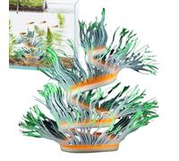 Aquarium Decorations, Heavy Duty Detailed Aquarium Ornament, 29.53 inches Sturdy Design Glowing Soft Realistic Decor for Home, Indoor, Friends, Family and Colleagues