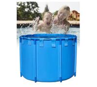 Aquarium d'extérieur en toile pliable avec support pour carpes koï et poissons rouges, installation facile et design portable