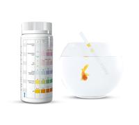 Aquarium, Eau De Piscine De Test 6 en 1 100, 100 Pièces De Test pour Aquarium - Kit De Test pour Aquarium 6 en 1 - Testeur De Qualité De l'eau pour Aquariums d'eau