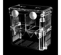Aquarium Élevage Boîte Disolement, Guador 1 Pièces Boîte Délevage de Poissons Acrylique Incubateur Écloserie Piège Eleveur Double Guppy Élevage Flottant Isolation Hatchery Box (XL)