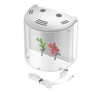 Aquarium en acrylique transparent Betta avec pompe à eau pour poissons combattants, crabes, singes marins, crevettes, escargots