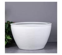 Aquarium en céramique blanche pour l'élevage de poissons - Balcon - Nénuphar - Cour extérieure - Grand aquarium en verre - Taille S