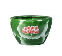 Aquarium en céramique pour pisciculture, balcon, nénuphar, cour extérieure, grand aquarium en verre (41 cm)