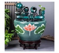 Aquarium en céramique qui coule pour balcon, bureau, salon, pisciculture, aquarium sur pied en verre (S)