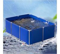Aquarium en toile imperméable pour le stockage extérieur - Réservoir de rétention temporaire avec drain pour pisciculture et hydroponie