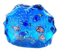 Aquarium en verre de Murano fabriqué en Italie par collection Made in Italy