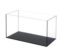 Aquarium en Verre Ultra Transparent - Bocal Poisson Rouge pour Combattants, Poissons Rouges et Aquascaping, Aquarium en Cristal pour la Décoration de la Maison et du Bureau(Large)