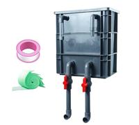 Aquarium Filter Box, Long Lasting Filtration System, 6.4 Inches Circulation Filter with Media Chamber, Fish Tank Filters Box, Water Purifier Filters with Quiet Flow for Freshwater Saltwater Office