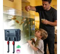 Aquarium Filter Box - Long-Lasting Multifunctional Filtration Supplies | External Fish Tank Filter | Aquarium Filtration Circulation System for Freshwater Saltwater Home Indoor Bedroom Office