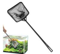 Aquarium Fish Net - Portable Skimming & Cleaning Net with Soft Mesh | Fish Tank, Pond, Pool, Bathtub & Fountain Tool | Comfortable Handle for Shrimp & Debris Removal