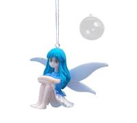 Aquarium flottant, petites figurines de fées, petites figurines de dessin animé, ornement d'aménagement paysager, pendentif de fée mignonne avec ailes, aquarium flottant, aquarium pour la naissance