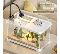 Aquarium Haut De Gamme for Tortues avec Douche À Effet Pluie Et Filtre - Spacieux, Facile d'entretien, Idéal for Les Tortues, Les Tortues Terrestres Et Les Bernard-l'ermite