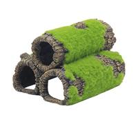 Aquarium Hide, Realistic Moss Cave, Spacious Removable Caves, Multi-Functional Decoration, Ideal for Hiding, Breeding, Resting, Betta, Shrimp, Habitat Corner 3.78x3.23 inch