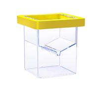 Aquarium Isolation Box - Hatchery Breeding Container | Transparent with Suction Cup, Fish Tank Acclimation Incubator, Guppy Fry Protection Tool, Safe Hatching Accessory for Shrimp