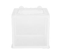 Aquarium Isolation pour Poissons, Boîte d'Élevage en Plastique Durable 15,7x14x14,9 cm - Protection des Alevins, Fixation par Ventouses, Usage Polyvalent