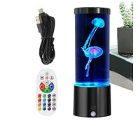 Aquarium Lamp - Lamp | Atmosphere Light, Color Changing Night Light With Remote Control, USB Or Battery Powered Mood Lighting For Bedroom & Desk, Volcanic Aquarium Decor For Kids Adults Nursery
