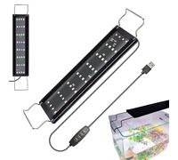 Aquarium Led Lights - 10.43x2.76x0.39 in Aquarium Light | Fish Tank Lighting with Adjustable 10-Level Brightness | Aquârium Light Strip with Retractable Bracket for Living Room Dorm Kids Room Home