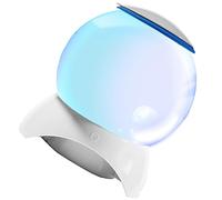 Aquarium méduse moderne avec lumières changeantes de couleur - Design sphère ronde transparente - Pompage pour la maison et le bureau - Aquarium rond avec support