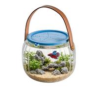 Aquarium Nomade | Seau pêche Transparent avec poignée | Conteneur À Poissons Nomade | pour Maison Extérieur Plage Piscine Lac Crabes Coquillages Étoiles De Mer Betta Vie