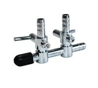Aquarium Oxygen Distributor Valve de séparation d'air d'aquarium 4 pièces | Pompe à Air for aquarium, 1/2 voies, répartiteur de débit, distributeur, robinet de pompe(Double Head)