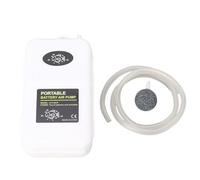 Aquarium Oxygen Pompe Mini Pompe à pêche à pêche Aérateur Aérateur Portable Batterie Propulsée Fonctionnement Silencieux pour Les Aquariums Fishor Fishor Abs Matière 5W Power 0,6 M