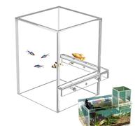 Aquarium - Petit aquarium | Aquarium en acrylique | Aquarium transparent à pression négative | aquarium acrylique léger | Augmenter la zone d'activité des poissons | aquarium suspendu