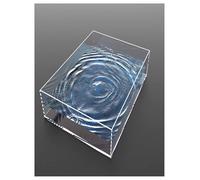 Aquarium Photo Transparent, Accessoires décoratifs, publicité sous-Marine, évier en Acrylique Solide for Stocker des Photos de Portrait(25x20x20cm/9.8x7.8x7.8in)