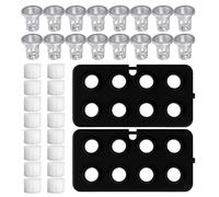 Aquarium Plant Holder - Suction Cup Hydroponic Flower Pot, Fish Tank Decoration with Sponge for Terrarium Planting Hydroponic Cultivation