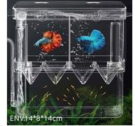 Aquarium Pondoir - Boîte d'élevage - Acrylique - 14x8x14cm - Multi-fonctionnel