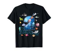 Aquarium pour 2ème Anniversaire avec Animaux Aquatiques pour garçons et Filles T-Shirt